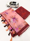 MG 213 Palin Linen Printed Daily Wear Sarees Wholesale Shop In Surat
